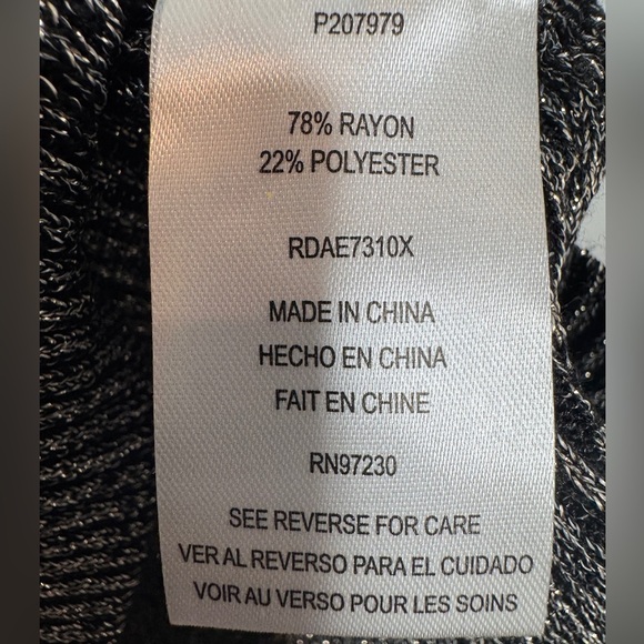 Almost Famous Women’s Stretchy Midi Long Sleeve Dress w/ Ruching in Front, Sz 2X - Picture 3 of 6